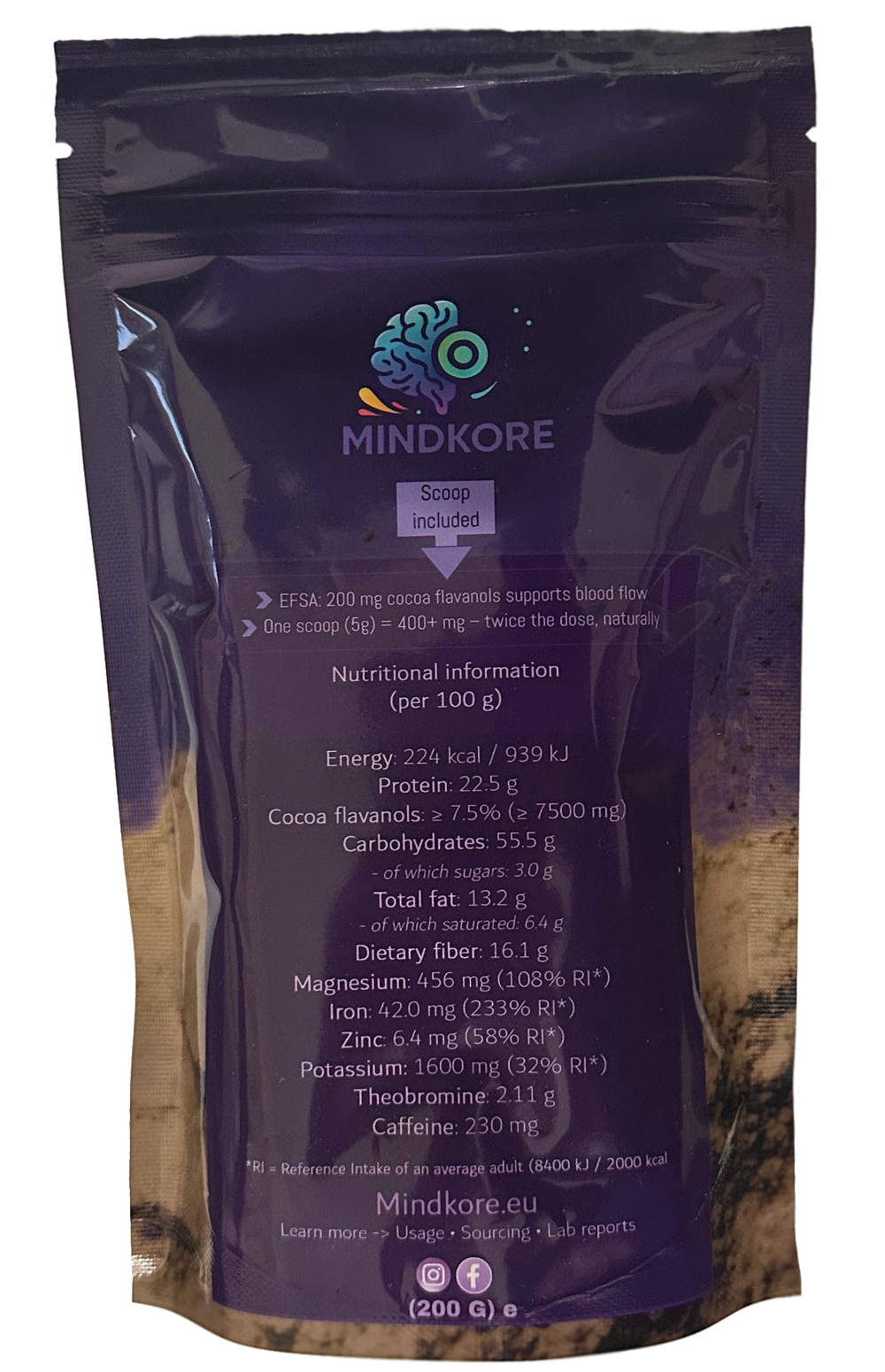 High Performance Cacao (12.6% flavanols)